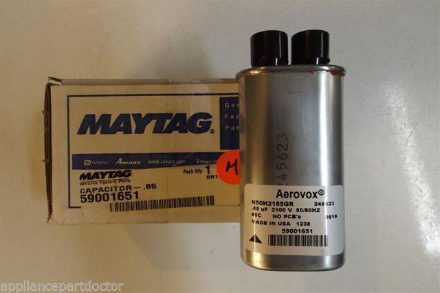 MAYTAG MICROWAVE 59001651 CAPACITOR-.85 NEW IN BOX MAYTAG MICROWAVE 59001651 CAPACITOR-.85 NEW IN BOX